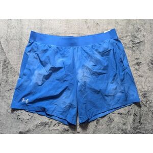 Under Armour Speedpocket Lined Shorts Men's Size XXL Tie Dye Blue